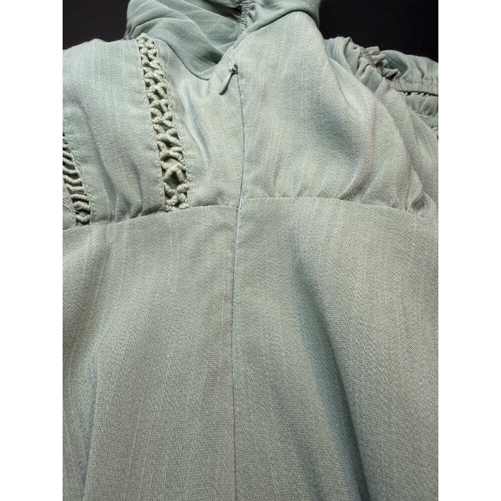 Lulus Wisteria Off Shoulder Mini Dress Sage Green Women’s Medium - Picture 6 of 8
